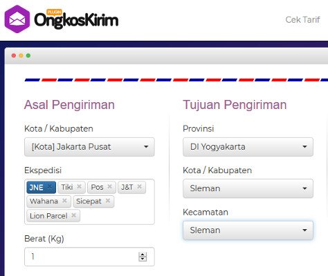 Situs Cek Tarif Ongkir Paling Akurat dan Terlengkap