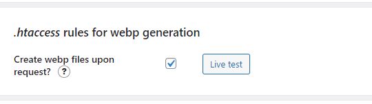cara setting plugin webp express